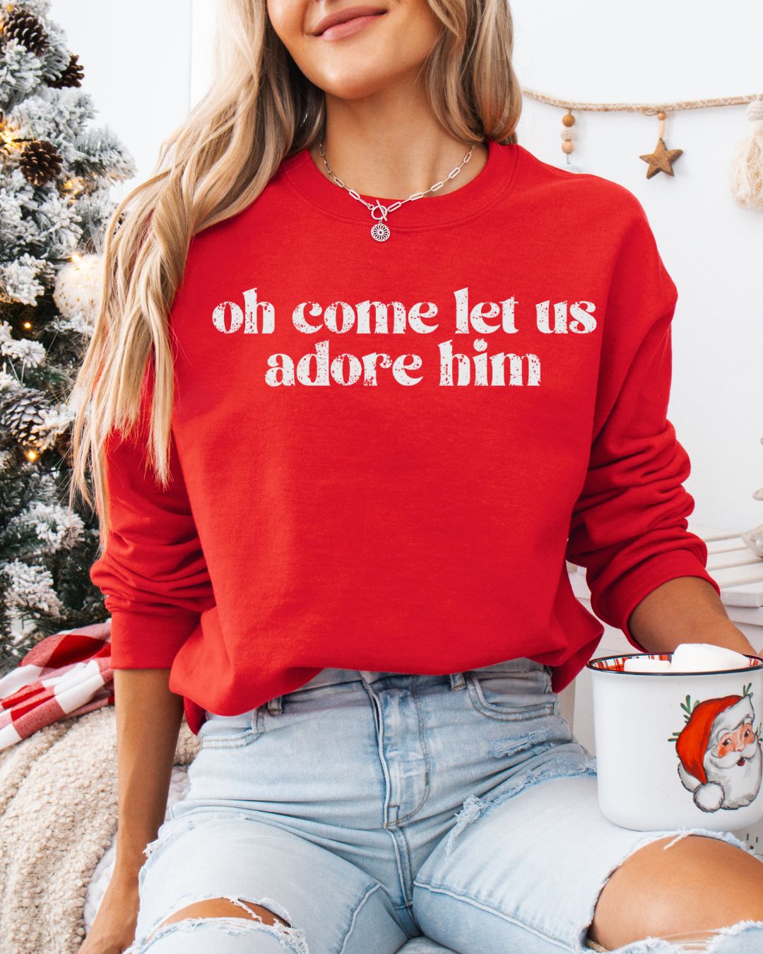 Oh come let us adore HIM Sweatshirt