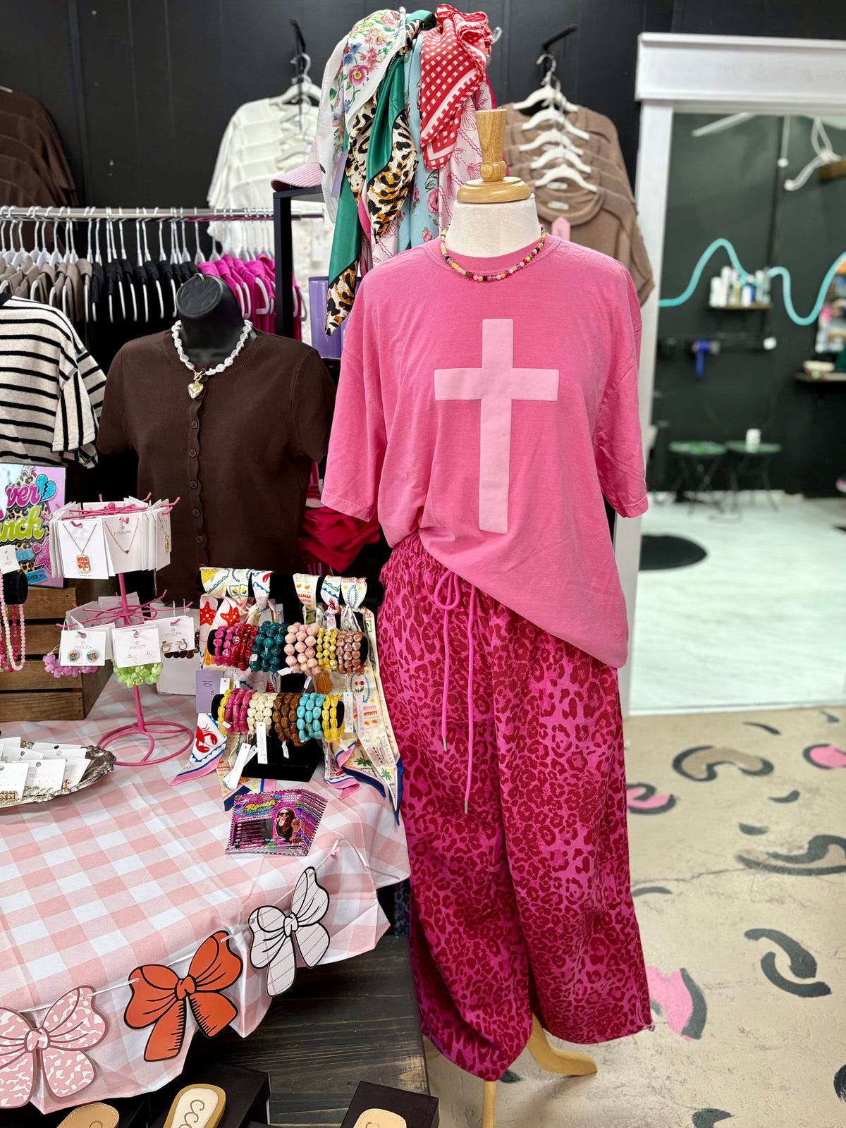 Pink Leopard Pants