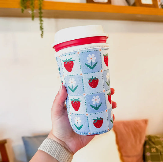 Strawberry Fields Iced Coffee Sleeve-Medium