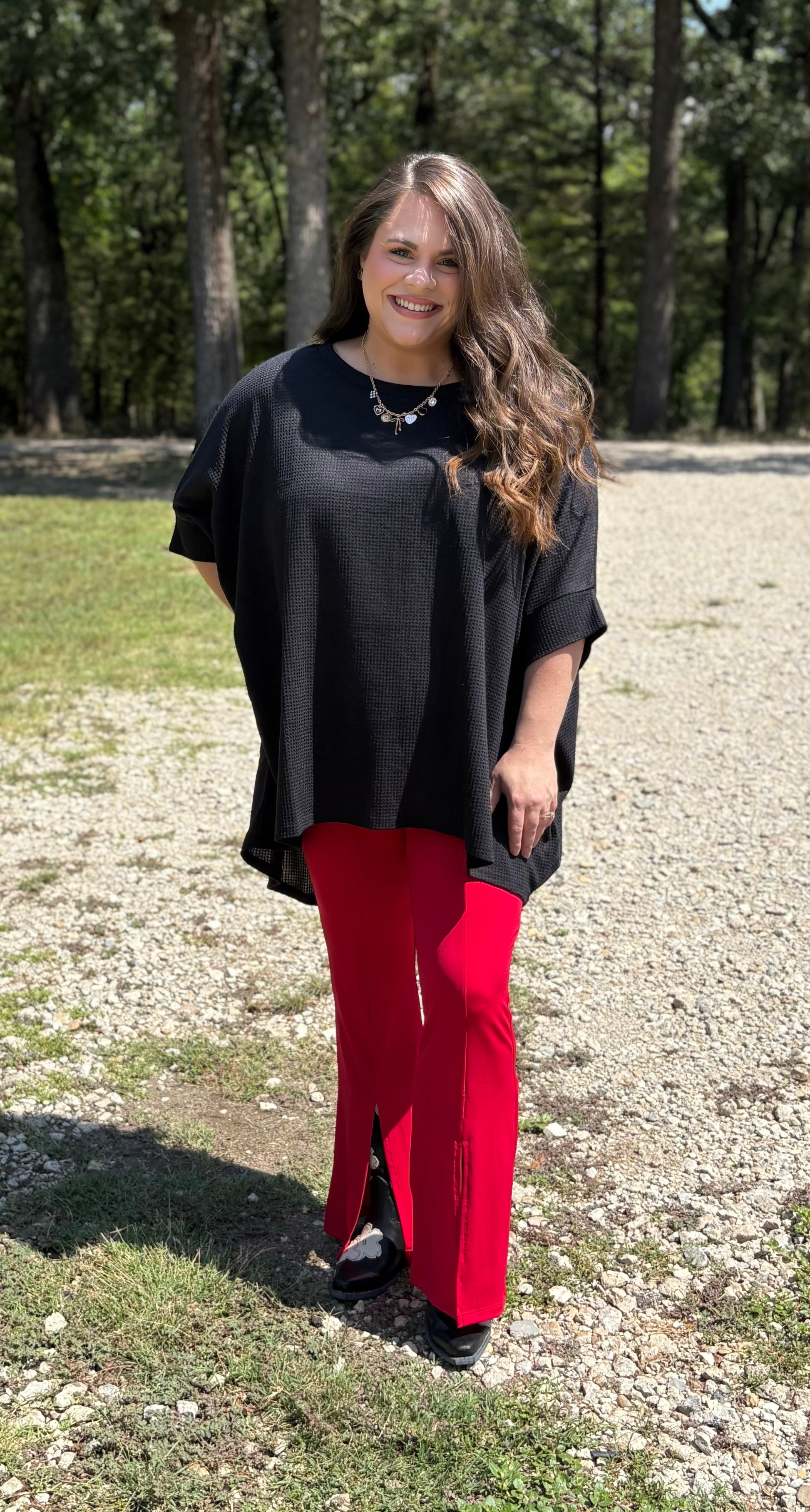 Oversized Dolman Tunic Top