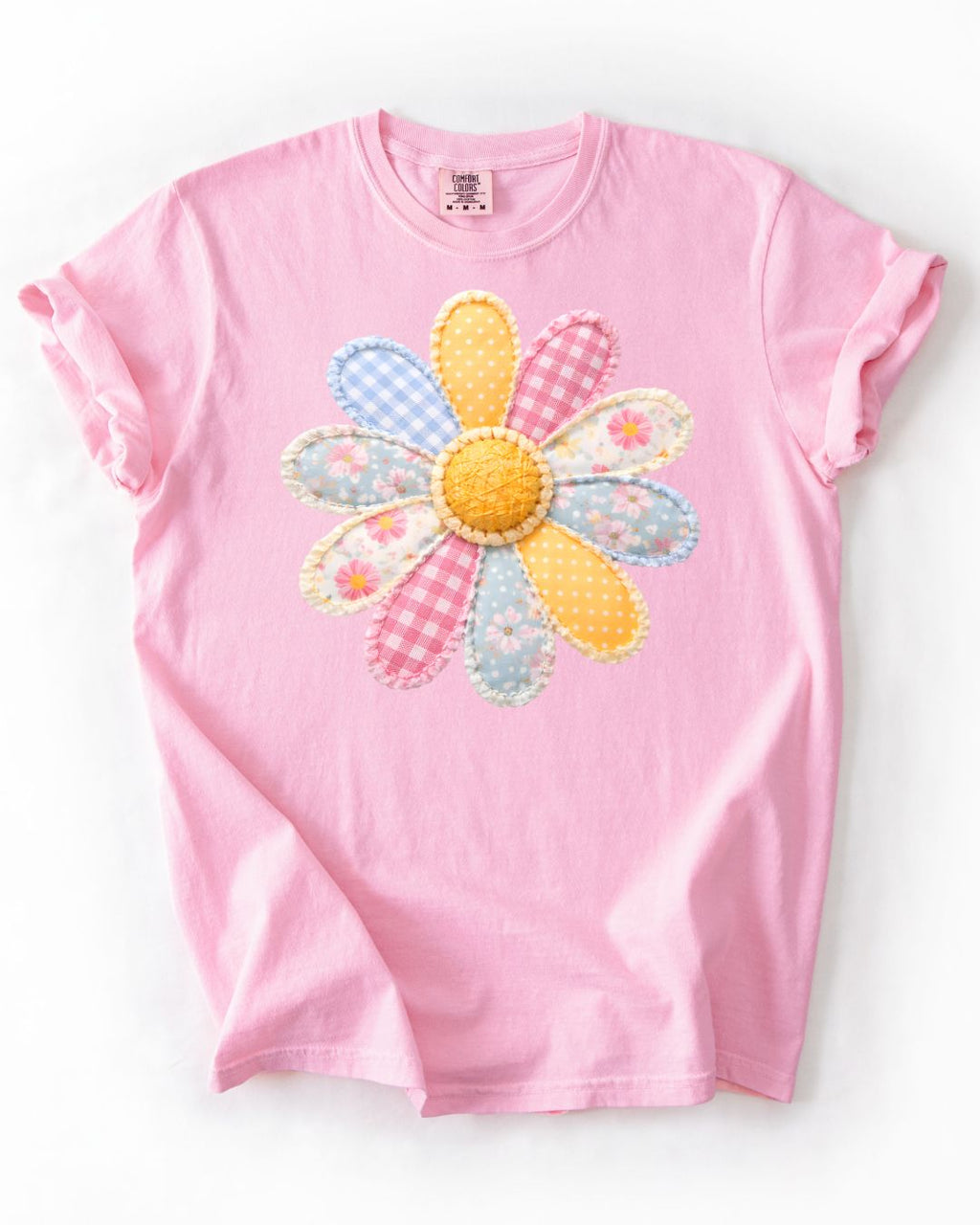 Patchwork Daisy-Comfort Colors Tee