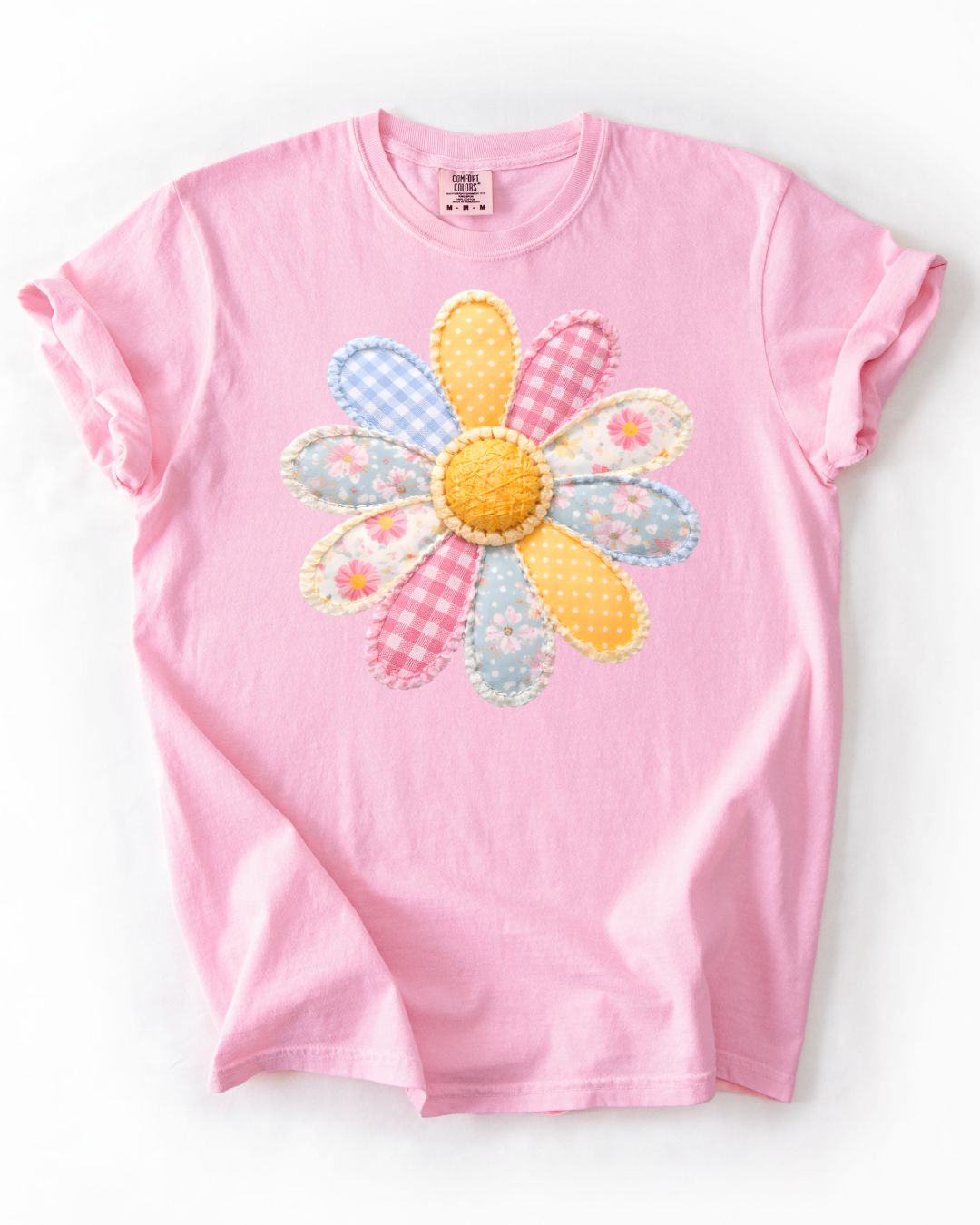 Patchwork Daisy-Comfort Colors Tee