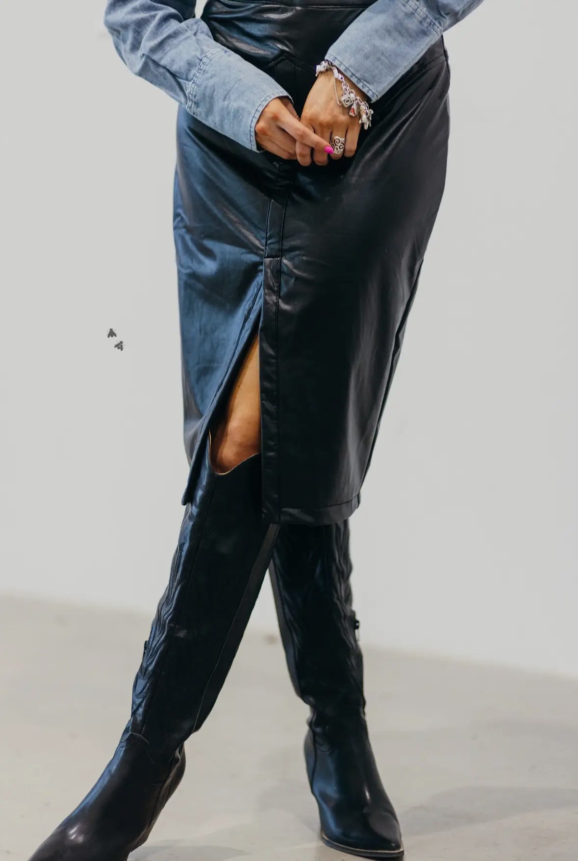 Corporate Cowgirl Black Skirt