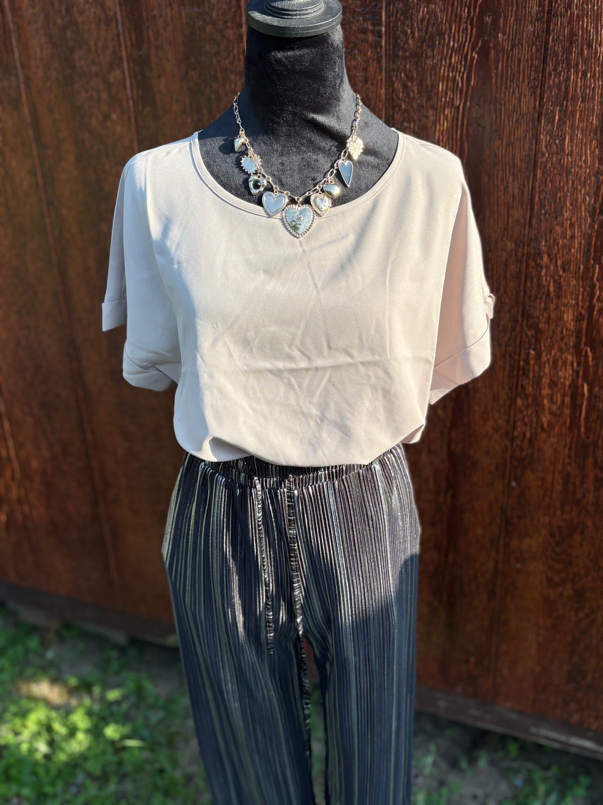 Mocha Boatneck Top