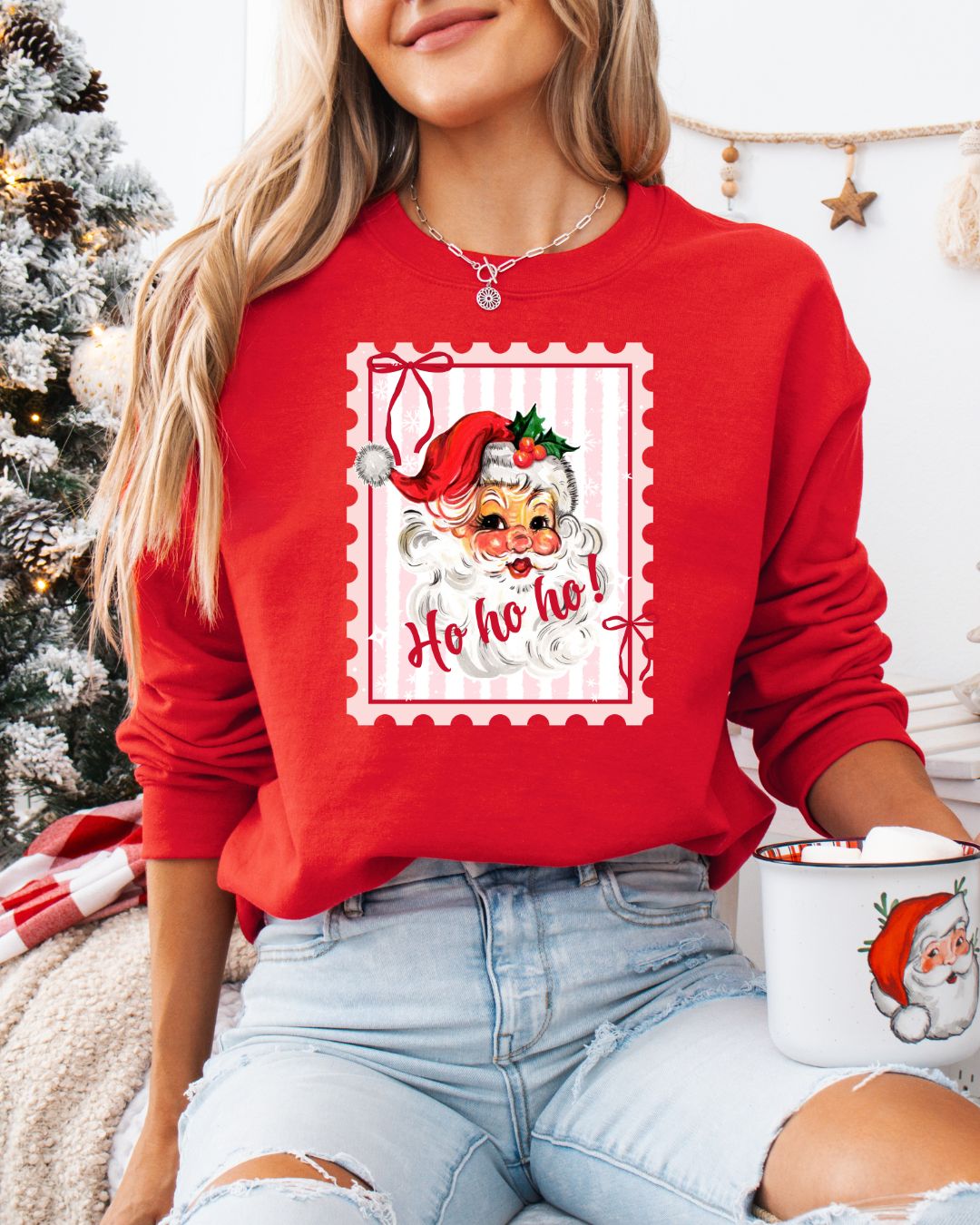 Santa Stamp Sweatshirt