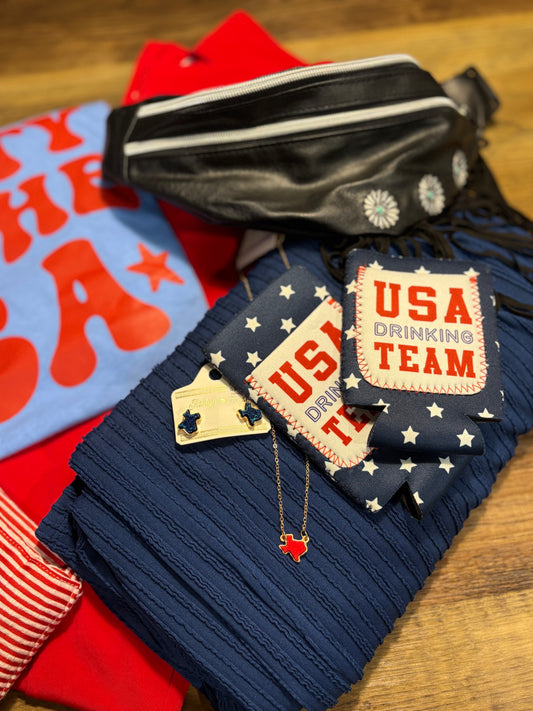 USA Drinking Team Koozie