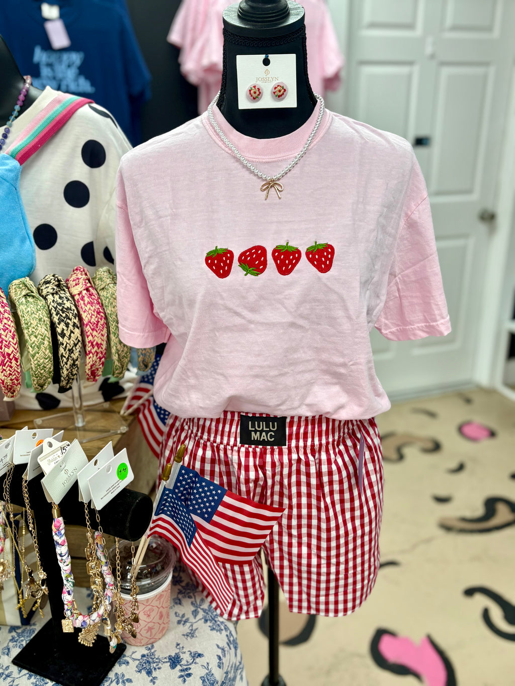 Strawberry Embroidered Tee