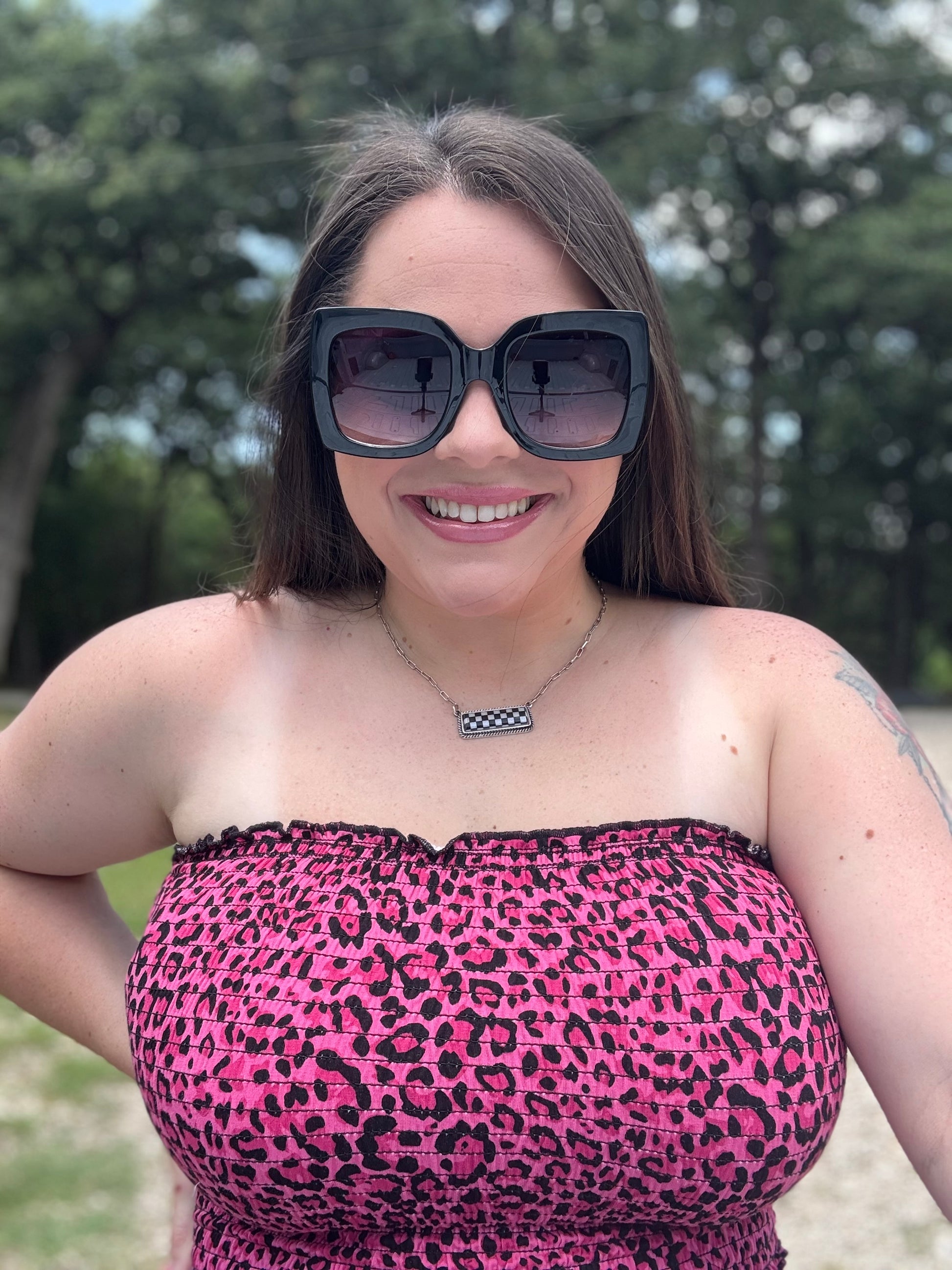 Y2K Leopard Tube Top