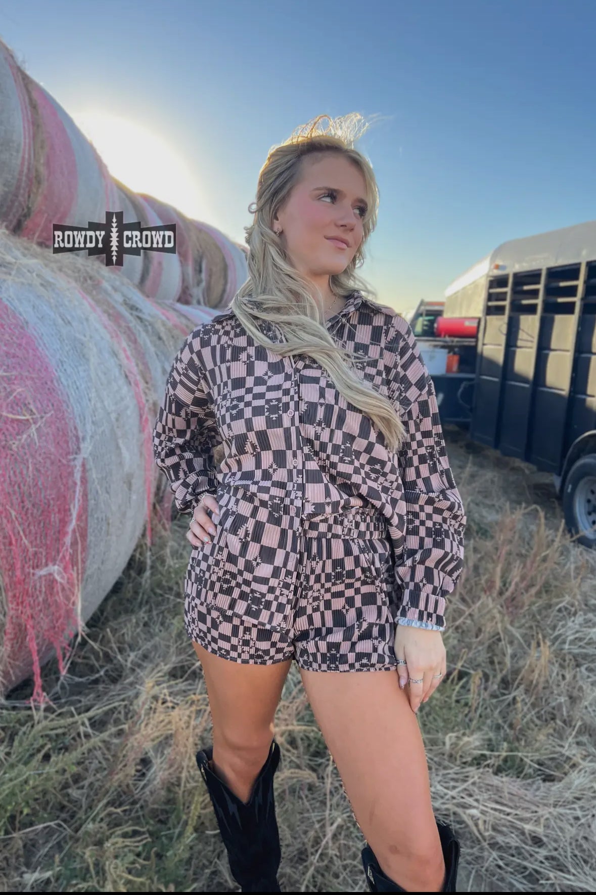 Neutral Aztec Lounge Set