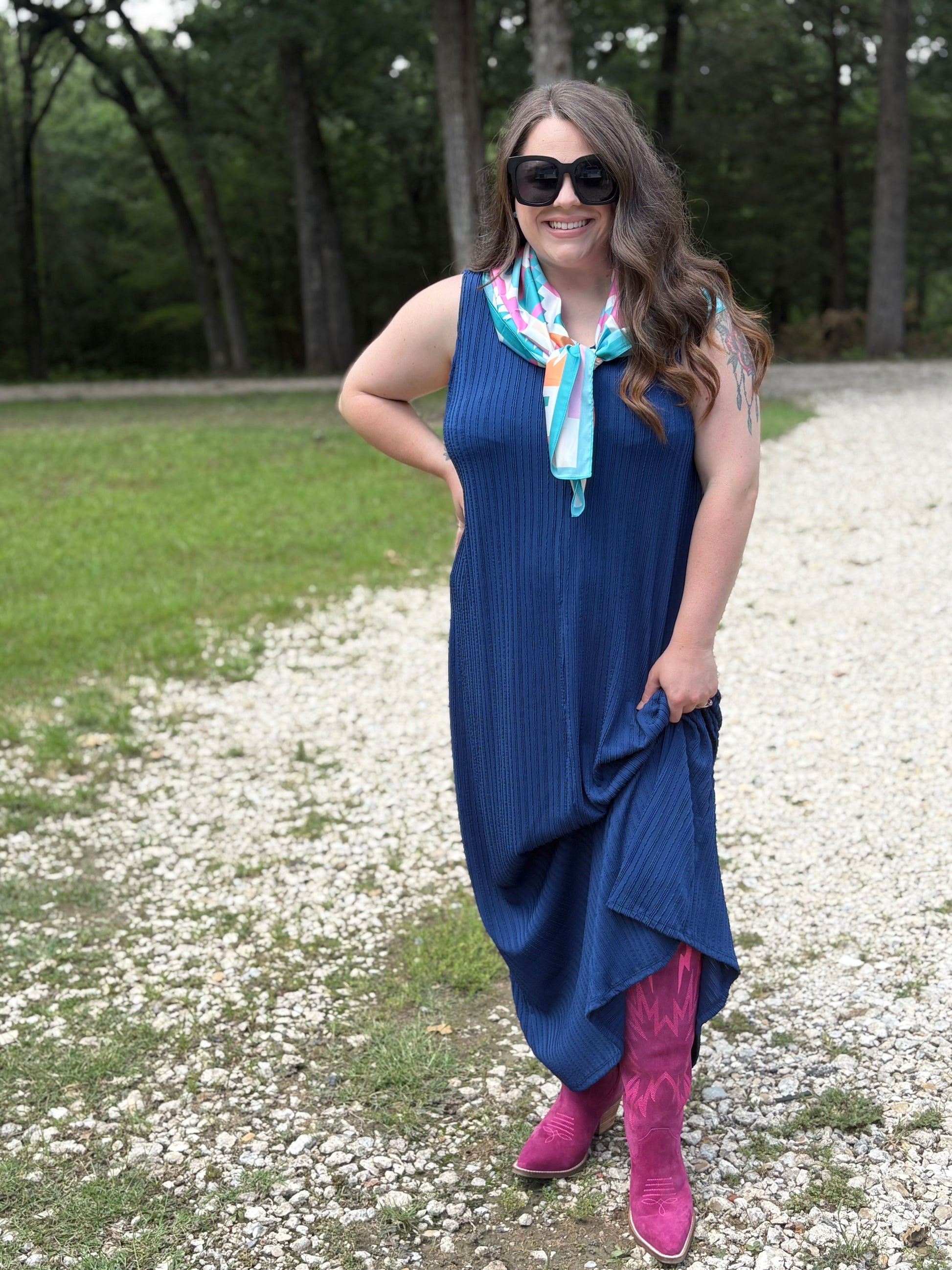 Navy Maxi Dress