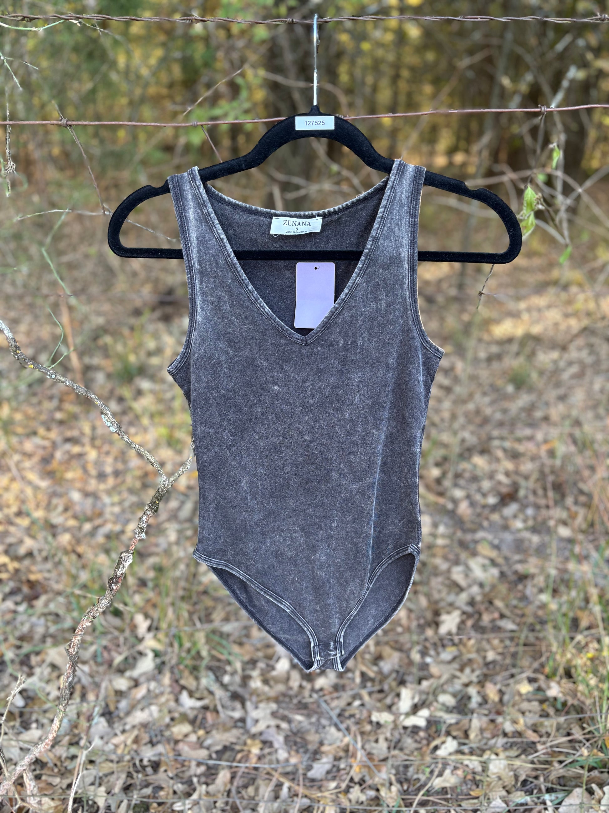 Ash Black Bodysuit