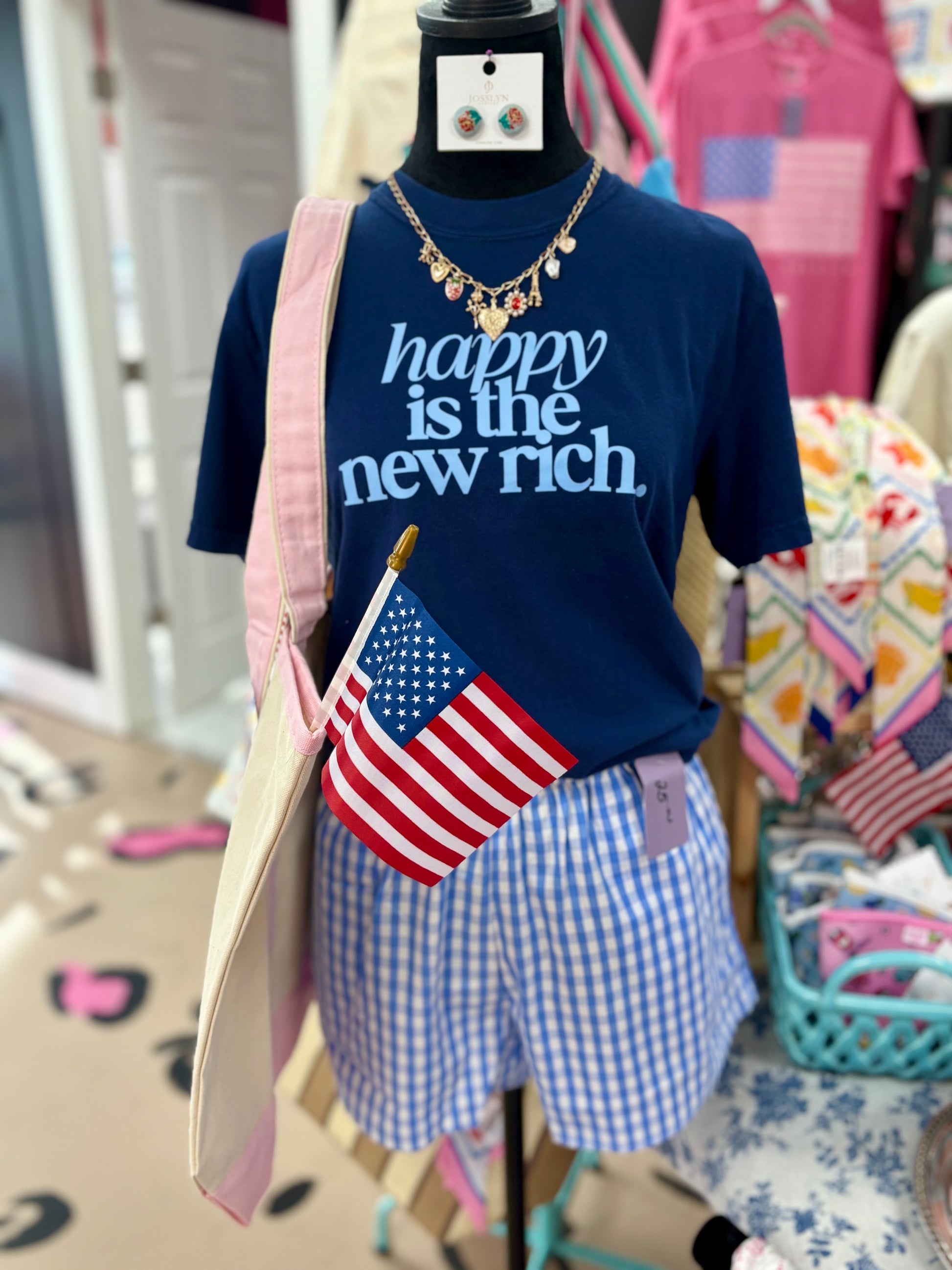 Happy is the new rich tee