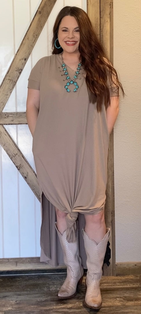 Maxi Dress-Ash Mocha