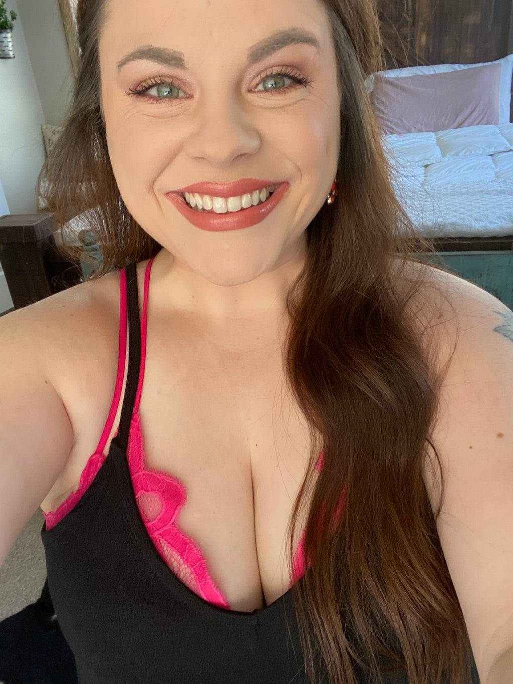Fuchsia Lace Bralette