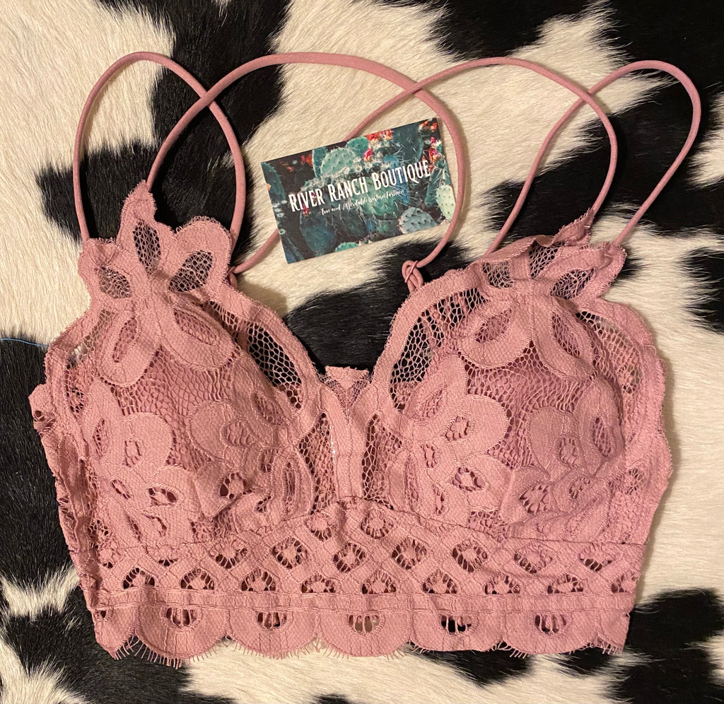 Light Rose Lace Bralette